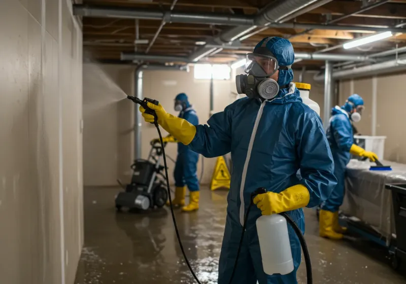 Basement Sanitization and Antimicrobial Treatment process in Buies Creek, NC